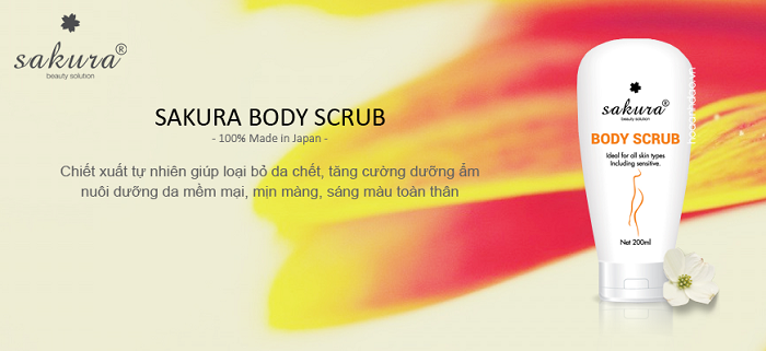 Kem Tẩy Tế Bào Chết Tái Tạo Da Toàn Thân Sakura Body Scrub
